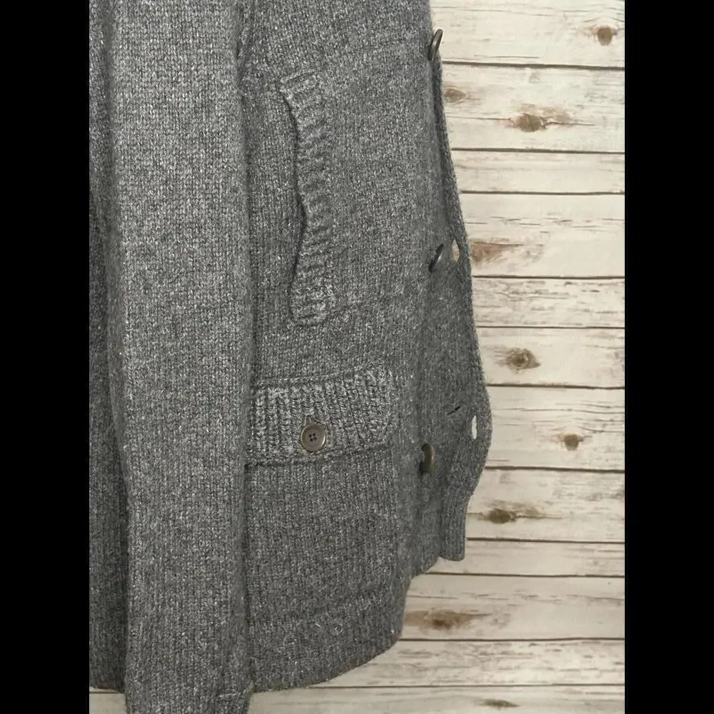 Banana Republic Heritage classic grey alpaca/wool sweater peacoat Size Large